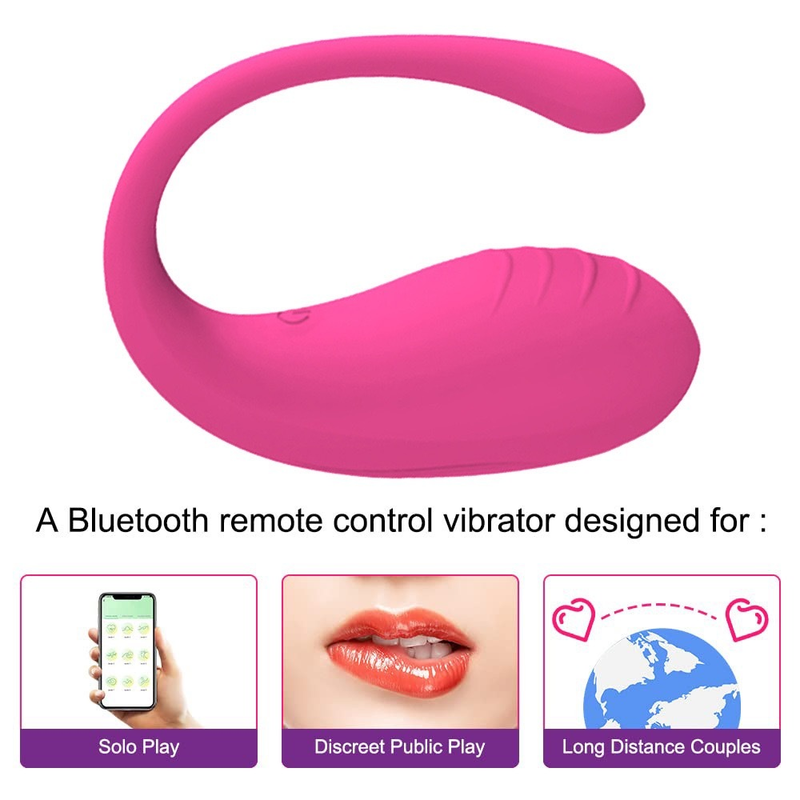 Vibrador Bluetooth Recarregável e 10 modos de vibração CS-LONGO FIO